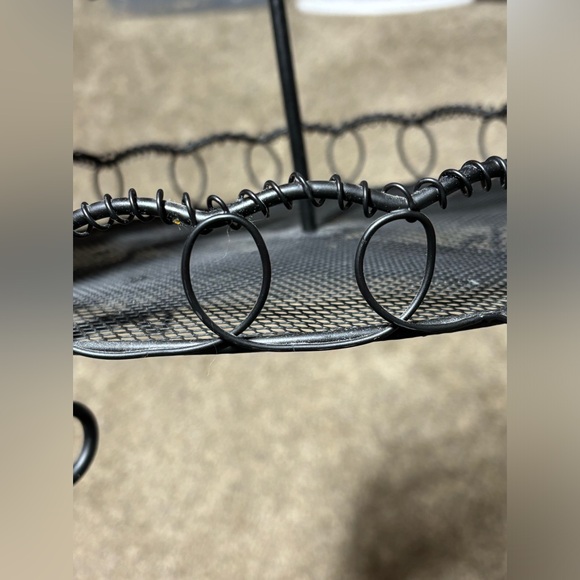 Unbranded black 2 tier wire fruit basket cupcake holder nut holder etc etc - Picture 5 of 8